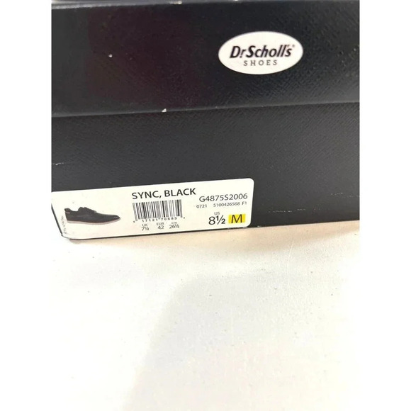 DR Scholl’s Shoes Mens Size 8.5 M Black Oxford Tie Shoes Sync New in Box main image 4